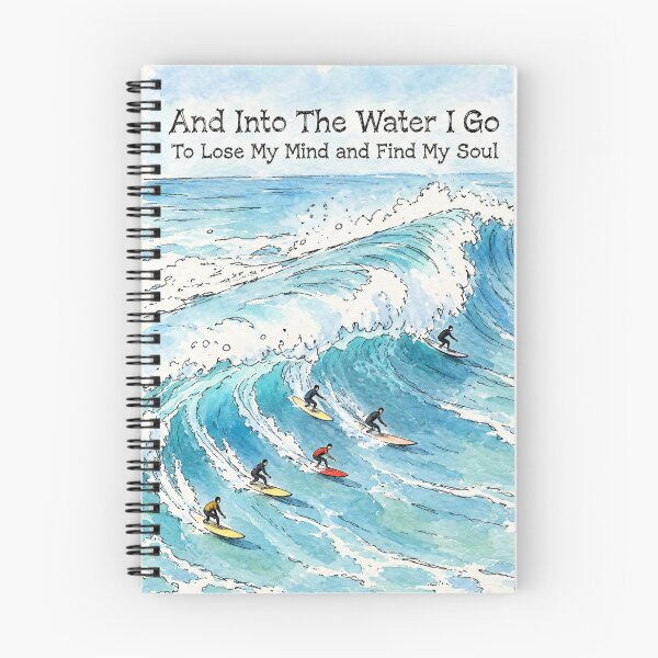 Item preview, Into the Water Surfing Watercolor Art designed and sold by Seillean Daisy Society.