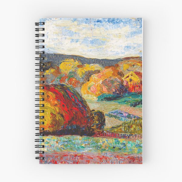 Item preview, Autumn farmhouse landscape painting print by Konrad Magi designed and sold by Jéanpaul  Ferro.