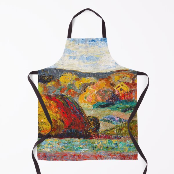Item preview, Autumn farmhouse landscape painting print by Konrad Magi designed and sold by Jéanpaul  Ferro.