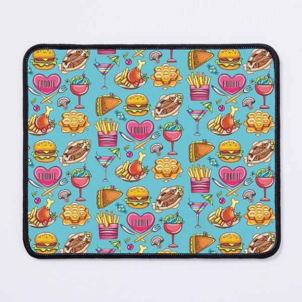 Item preview, Foodie Love (on Aqua) designed and sold by PawsitiveMum3.
