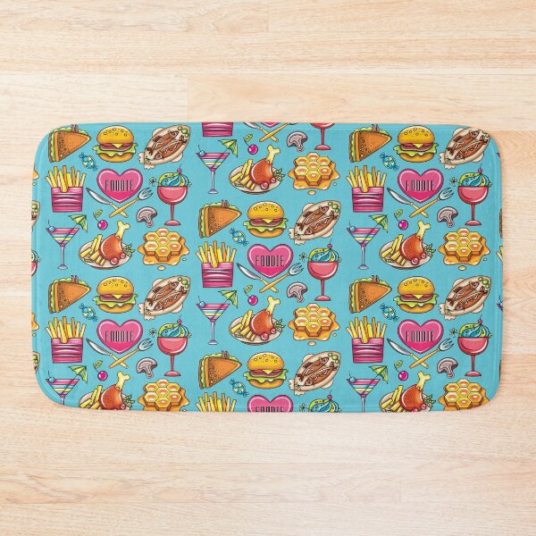 Item preview, Foodie Love (on Aqua) designed and sold by PawsitiveMum3.