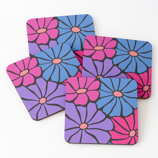 Item preview, Boho Pink, Purple And Blue Floral Art Designs  designed and sold by DEC02.