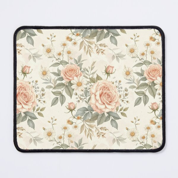 Item preview, Rose Bloom Floral Pattern — Soft Vintage Roses & Daisies designed and sold by NNhu.