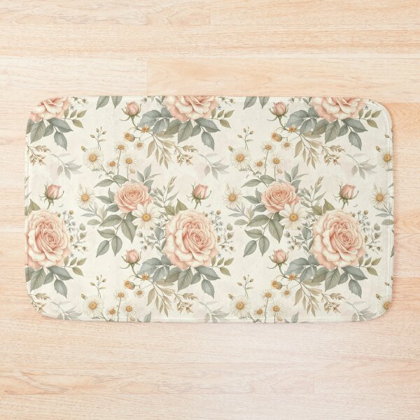 Item preview, Rose Bloom Floral Pattern — Soft Vintage Roses & Daisies designed and sold by NNhu.