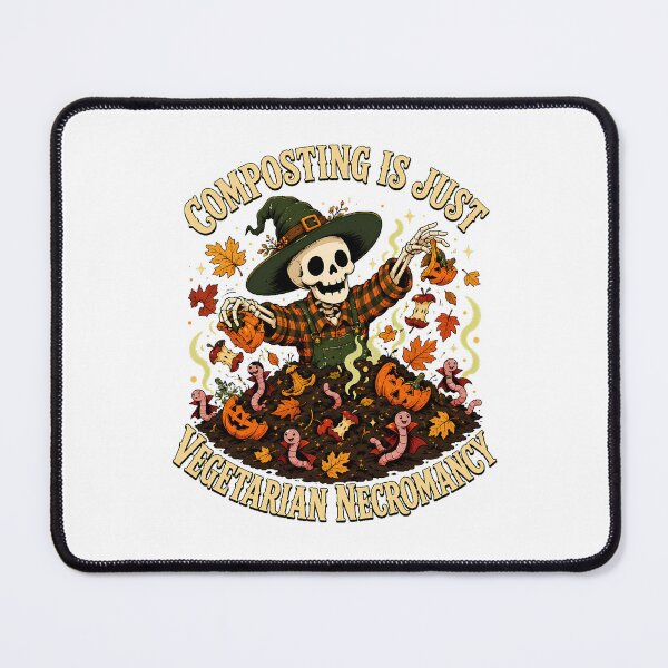 Item preview, Vegetarian Necromancy Composting Skeleton Gardener Humor designed and sold by chattsuede.