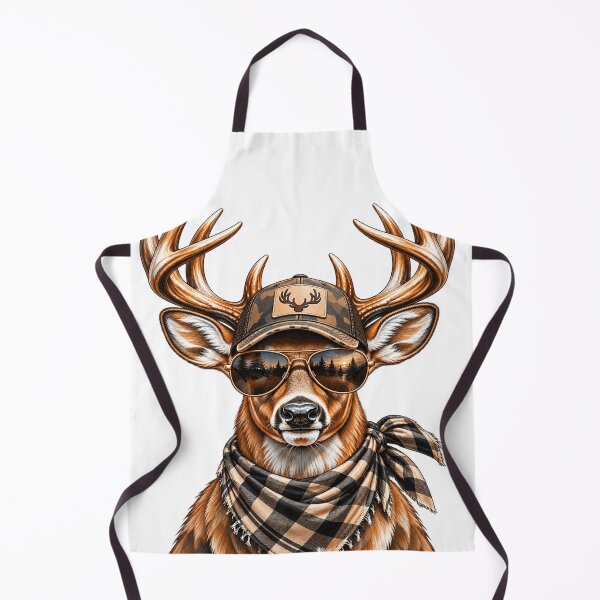 Item preview, Glamorous Deer Jeweled Glasses Pearl Necklace Stylish Buck Wildlife Art designed and sold by 76Valeria.