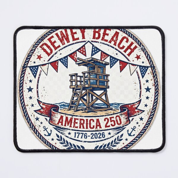Item preview, Dewey Beach America 250 Shirt - 1776-2026 Patriotic Beach Tee designed and sold by FitEnvy.