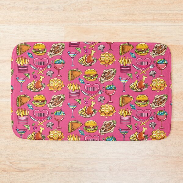 Item preview, Foodie Love (on Pink) designed and sold by PawsitiveMum3.