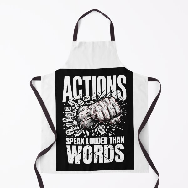 Item preview, Actions Speak Louder Than Words - Punch Motivational Art designed and sold by Nubian Style.