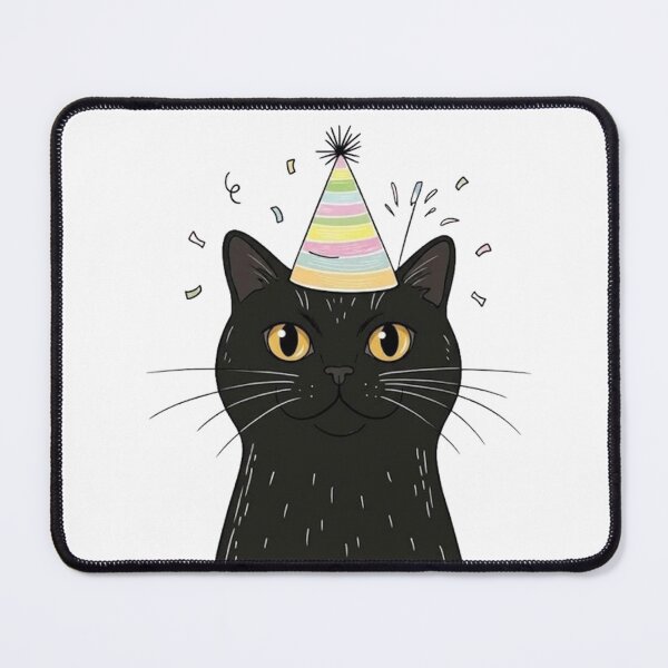Item preview, Cute Black Cat Birthday Party Hat Confetti designed and sold by PetalsPaws.