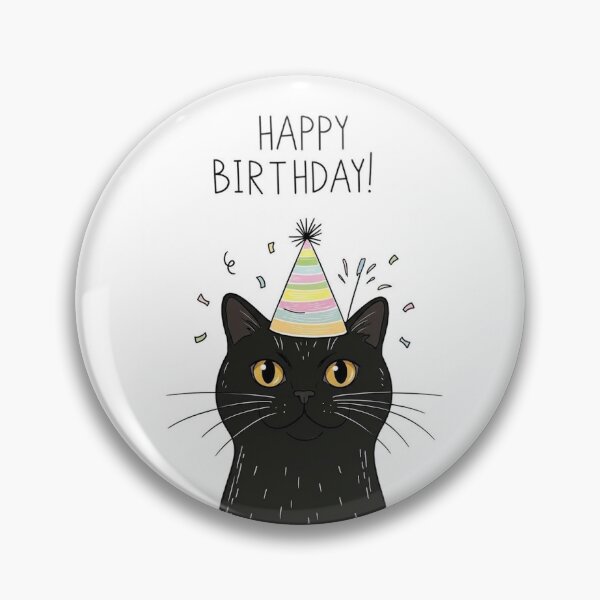 Item preview, Cute Black Cat Birthday Party Hat Confetti designed and sold by PetalsPaws.