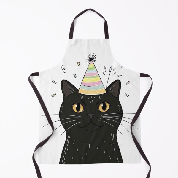 Item preview, Cute Black Cat Birthday Party Hat Confetti designed and sold by PetalsPaws.