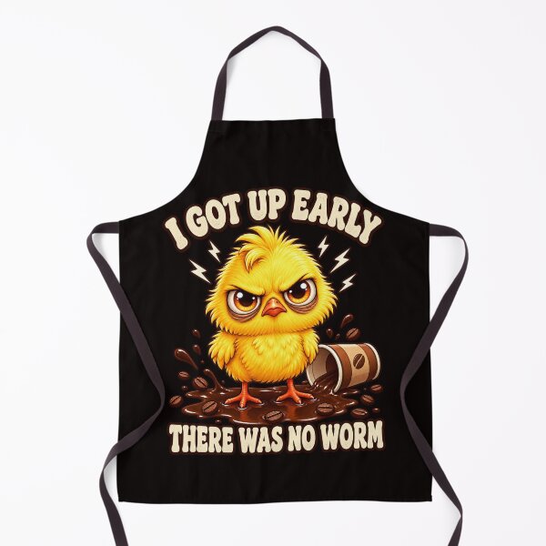 Item preview, Grumpy Chick No Worm Coffee Humor designed and sold by FrameFlow.