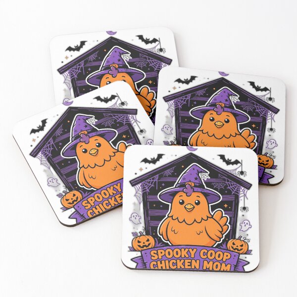 Item preview, Spooky Coop Chicken Mom Shirt - Funny Halloween Chicken Tee designed and sold by FitEnvy.