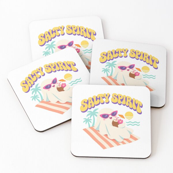 Item preview, Salty Spirit Spooky Summer Beach Ghost Sunset designed and sold by chattsuede.