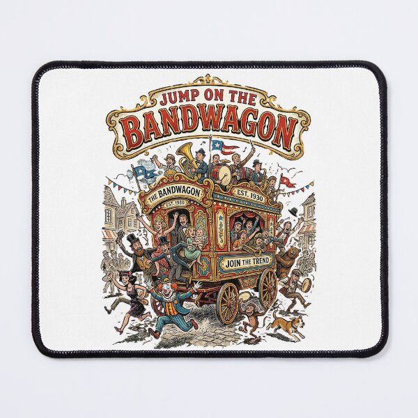 Item preview, Jump On The Bandwagon - Vintage Circus Carnival Art designed and sold by Nubian Style.