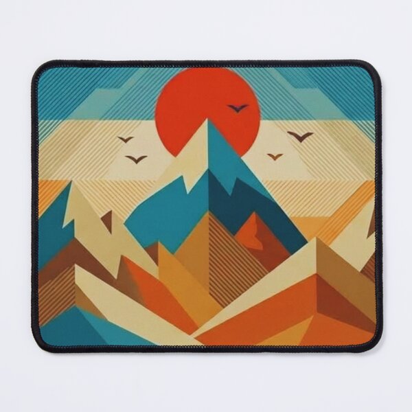 Item preview, Geometric Sunset Mountain Peaks designed and sold by GabeMountainArt.