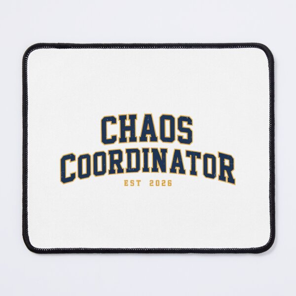 Item preview, Chaos Coordinator Est 2026 | Varsity Athletic Letters designed and sold by Brand Uno Studio.