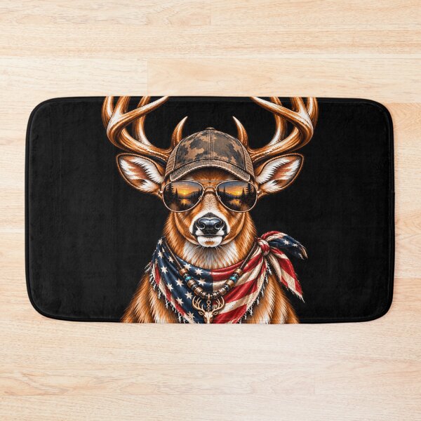 Item preview, Glamorous Deer Jeweled Glasses Pearl Necklace Stylish Buck Wildlife Art designed and sold by 76Valeria.