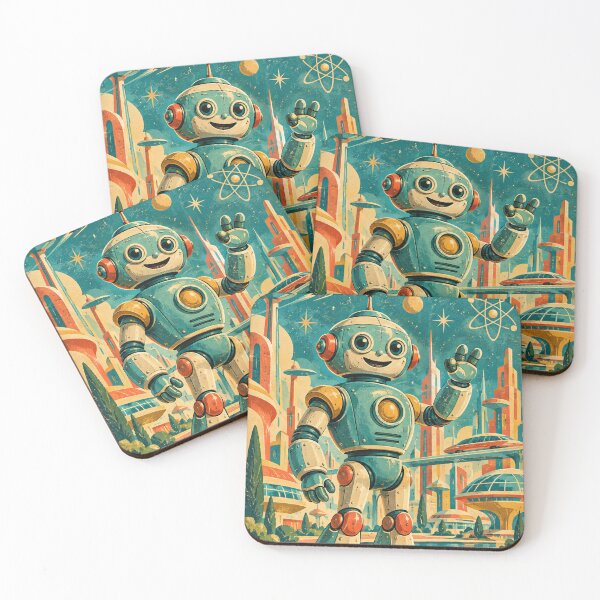 Item preview, Friendly Retro Robot designed and sold by i-corp.