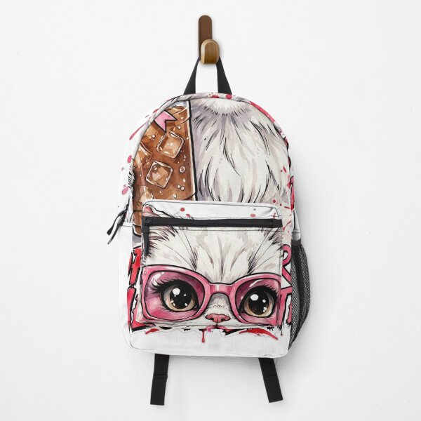 Item preview, Cute Coquette Cat Coffee First Meow Later Pink Glasses designed and sold by olex-Designs.