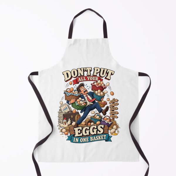 Item preview, Don't Put All Your Eggs In One Basket Finance Investment Humor Graphic Tee Design designed and sold by Nubian Style.