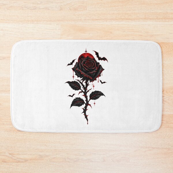 Item preview, Black Rose Gothic Bats Dark Romance Streetwear Gift designed and sold by Artycom.