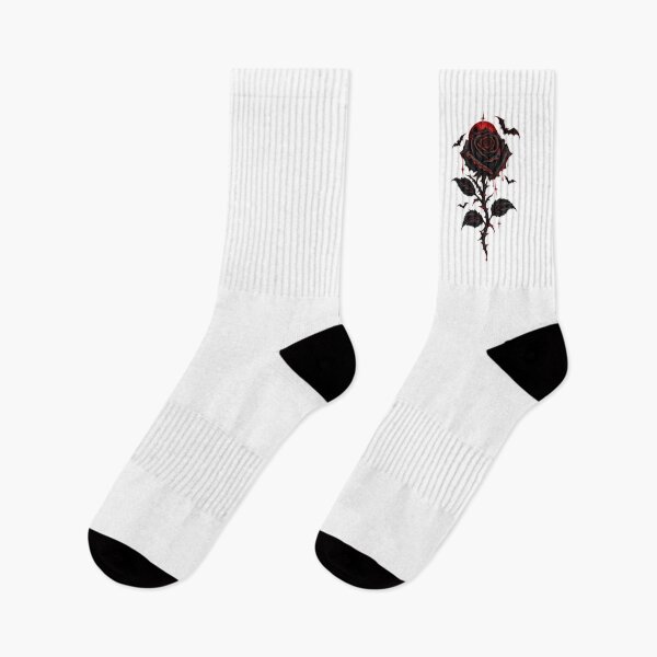 Item preview, Black Rose Gothic Bats Dark Romance Streetwear Gift designed and sold by Artycom.
