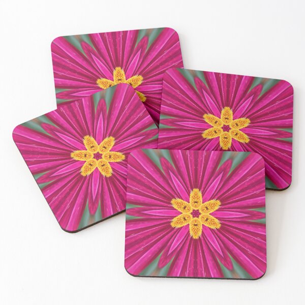 Artikelvorschau, Magenta und Gold Blumenstern entworfen und verkauft von SilentBloomLab.