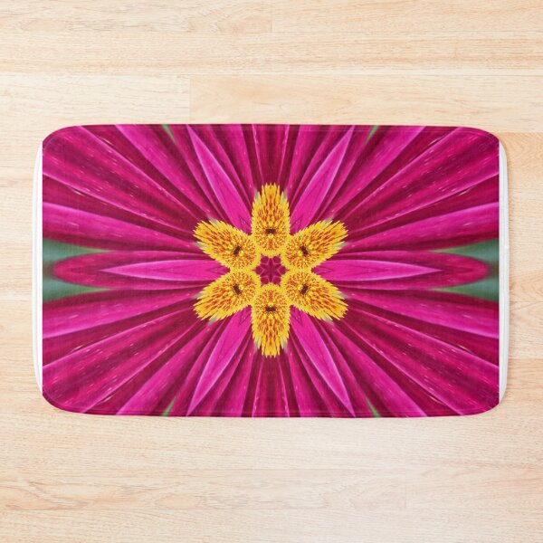 Item preview, Magenta and Gold Floral Star designed and sold by SilentBloomLab.