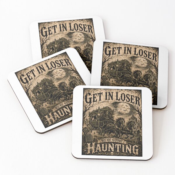 Item preview, Gothic Hearse Skeleton Carriage Woodcut Halloween Horror designed and sold by chattsuede.