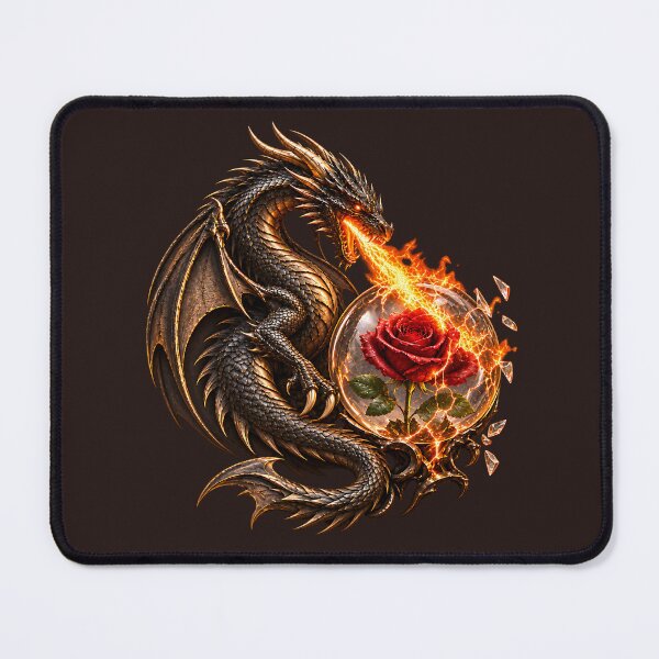 Item preview, Dark Dragon and Enchanted Red Rose designed and sold by PetalFort.