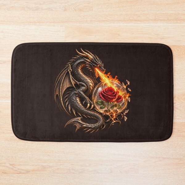 Item preview, Dark Dragon and Enchanted Red Rose designed and sold by PetalFort.