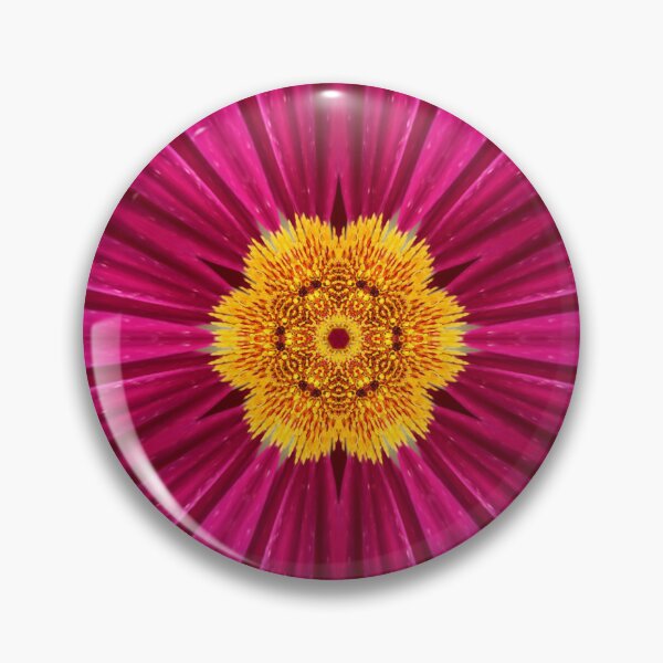 Item preview, Magenta and Gold Floral Rosette designed and sold by SilentBloomLab.