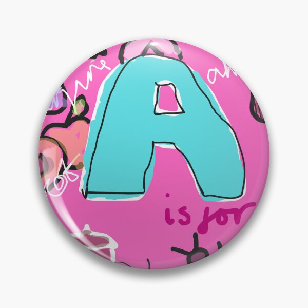 Item preview, A is for (pink) designed and sold by donzoprints.