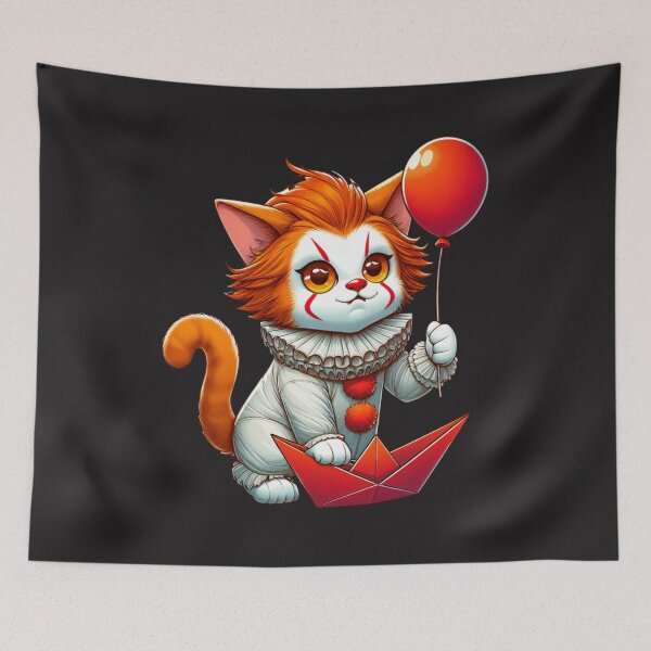Item preview, Halloween Pennywise Kitty designed and sold by leilalongdogstudio01.