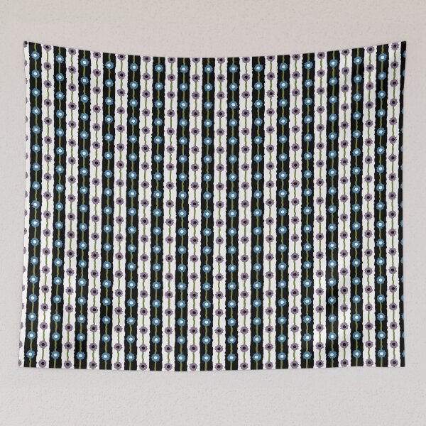 Item preview, Colorful Retro Floral Stripes designed and sold by Digitalmyth's Designs.