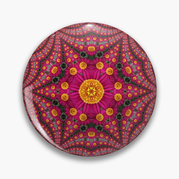 Item preview, Magenta and Gold Floral Mandala designed and sold by SilentBloomLab.