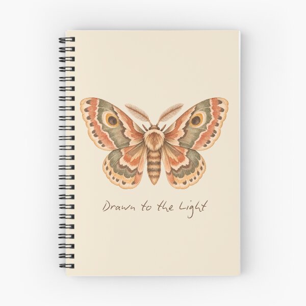 Item preview, Drawn to the Light Moth Watercolor designed and sold by mycute-stickers.