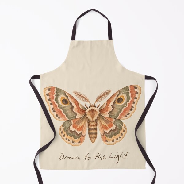 Item preview, Drawn to the Light Moth Watercolor designed and sold by mycute-stickers.