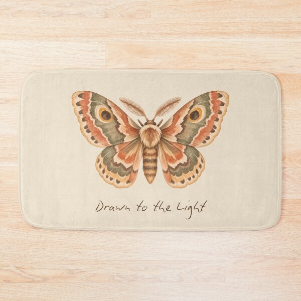 Item preview, Drawn to the Light Moth Watercolor designed and sold by mycute-stickers.