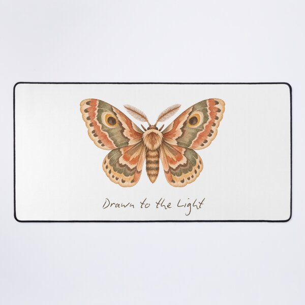 Item preview, Drawn to the Light Moth Watercolor designed and sold by mycute-stickers.