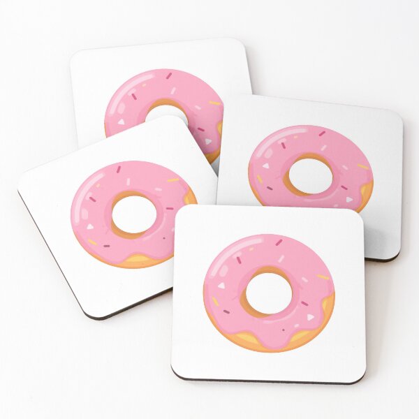 Item preview, Cute Pink Glazed Donut with Sprinkles designed and sold by VELORIA706.