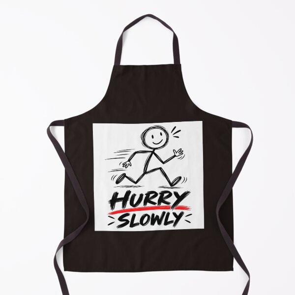 Item preview, Hurry Slowly – Funny Motivational Running Design designed and sold by Marina Langer Wildlife Art..