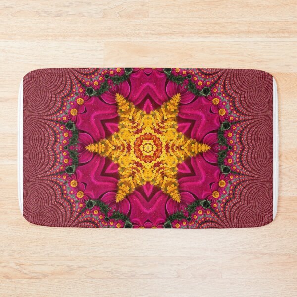 Item preview, Golden and Magenta Botanical Star designed and sold by SilentBloomLab.