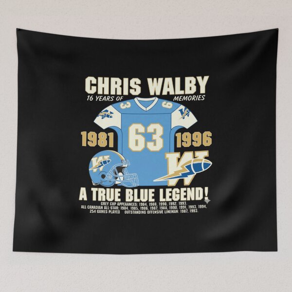 Item preview, Chris Walby 1981 1996 A True Blue Legend designed and sold by thesharaStore.