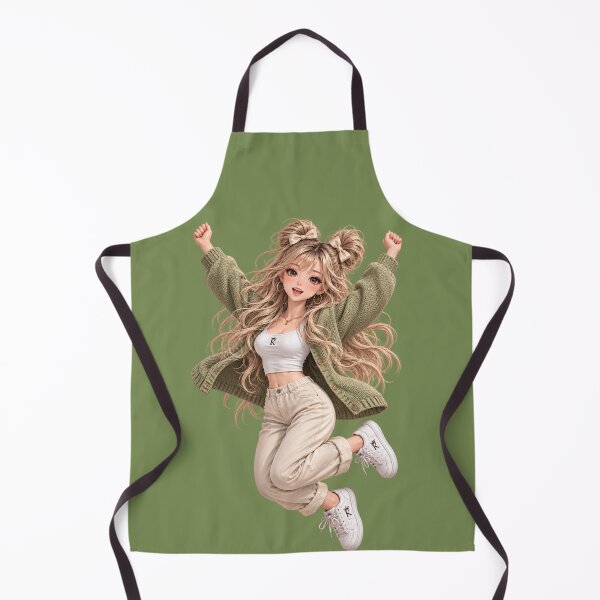 Item preview, Joyful Anime Girl Jumping designed and sold by GRFORA.