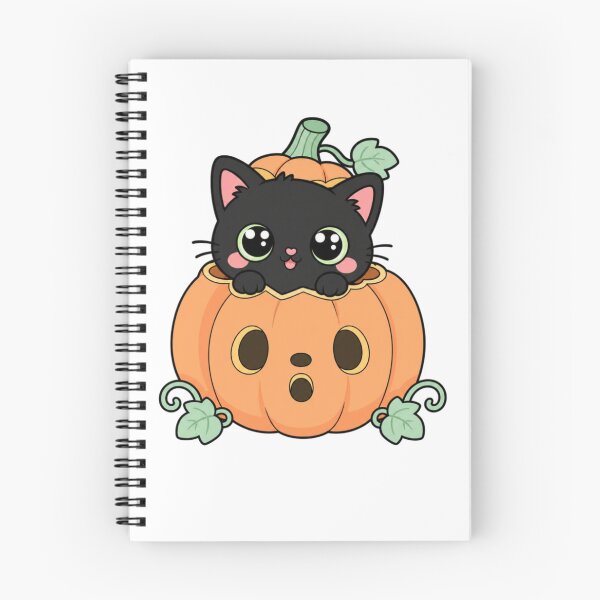 Item preview, Kawaii Black Cat Pumpkin – Cute Chibi Halloween Cat designed and sold by Artxotic Studio.