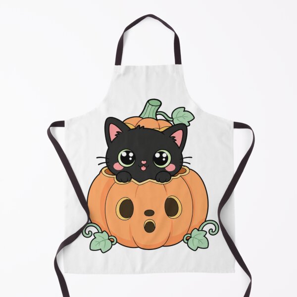 Item preview, Kawaii Black Cat Pumpkin – Cute Chibi Halloween Cat designed and sold by Artxotic Studio.