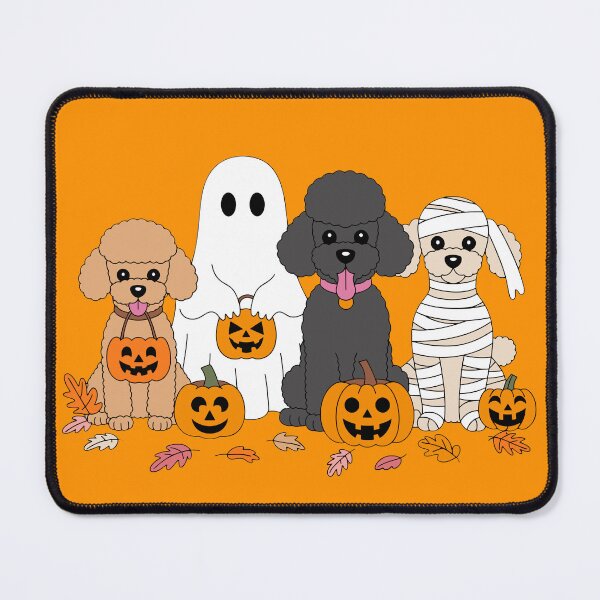 Item preview, Cute Halloween Poodle Dogs Ghost Mummy Pumpkin Spooky Design designed and sold by styleonestaa.